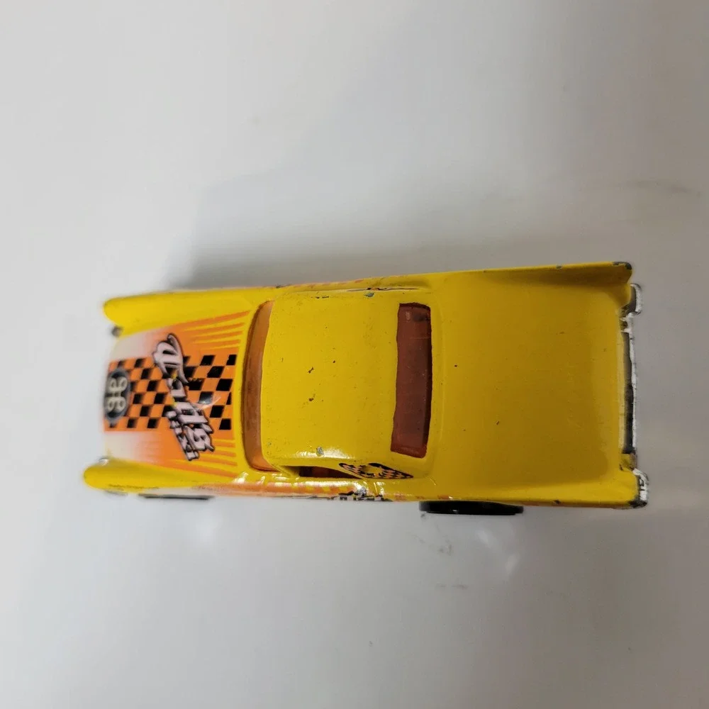 Hot Wheels 56 Ford T-Bird Tads Taxi Yellow‎ Diecast Car 1977 Vintage